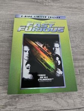 The Fast and the Furious (DVD, 2008, 2-Disc Set, Limited Edition) with slipcover