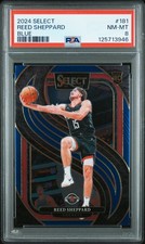 2024 PANINI SELECT BLUE #181 REED SHEPPARD PSA 8