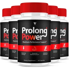 (5 Pack) Prolong Power Pills ProlongPower Performance Supplement (300 Capsules)