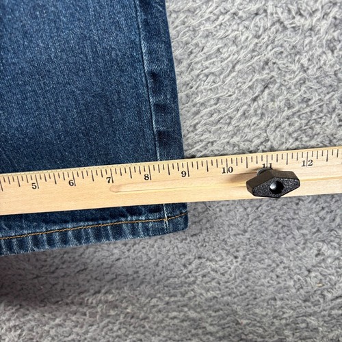Duluth Trading Jeans Mens 40x30 Blue Medium Wash Cotton Straight Fit Workwear - Picture 8 of 9