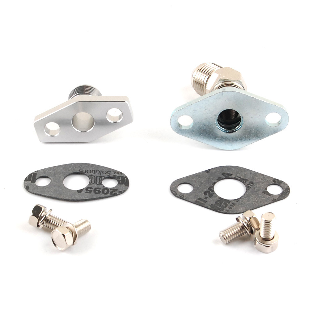 10AN Oil Drain Line Flange Kit Garrett Garrett GT2860 3582 on TOYOTA