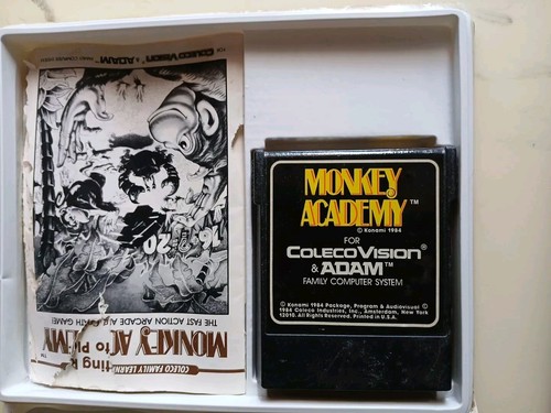 Monkey Academy ColecoVision CIB Adam Computer System Case Manual Complete Box - Picture 4 of 5