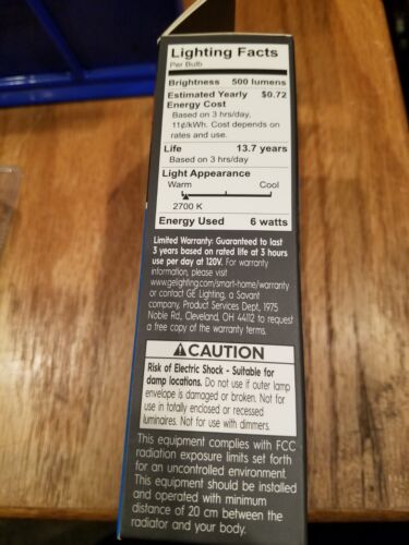 New GE CYNC Direct Connect Smart LED Light Bulb Candelabra 500 Lumens - Picture 3 of 4