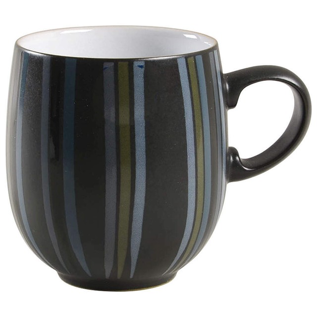 Denby Langley JET STRIPES Curve Mug 7300081 eBay