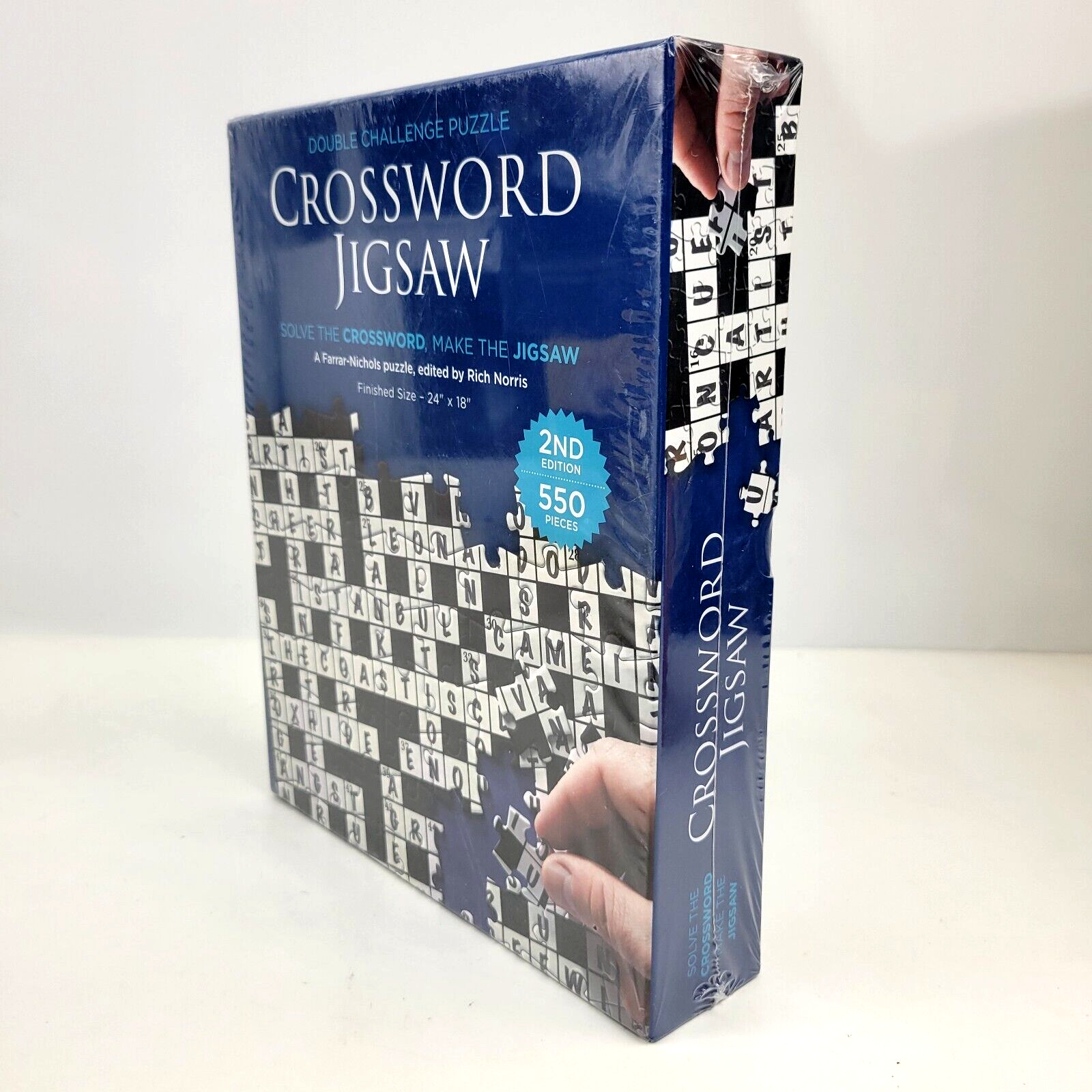 Crossword Jigsaw Puzzle by Farrar-Nichols 550 pieces size 24 x 18 New  Sealed