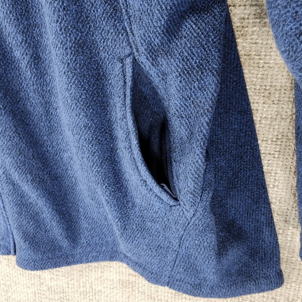 Athleta Stroll Fleece Full Zip Jacket Womens 3X Blue Full Zip Casual Active - Image 3 of 4