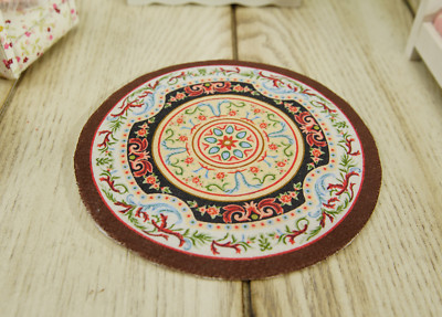 Excellent Color Combination French Swirls Dollhouse Light Yellow Ivory Rug