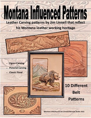Montana Influenced Patterns for Leather Carving by Jim Linnell