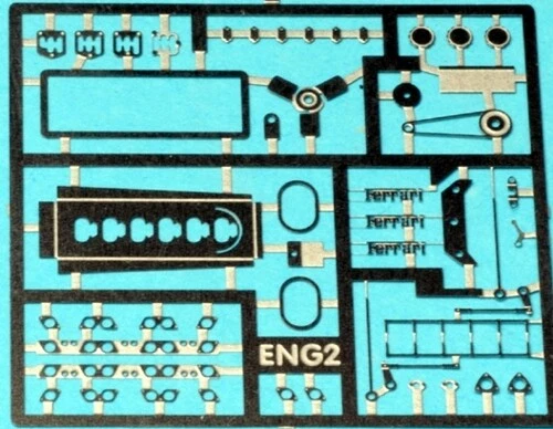 kit 1/43 MOTORE x FERRARI 250 GTO 1962 in METALLO BIANCO Renaissance ENG2 - Immagine 2 di 4
