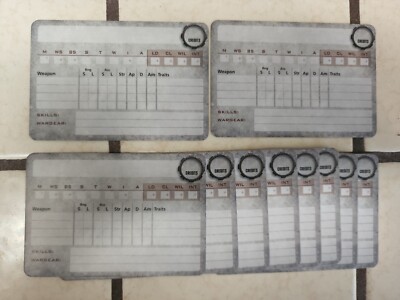 (10) Blank Gang Fighter Cards Necromunda tactics cards, Ash Wastes, Underhive