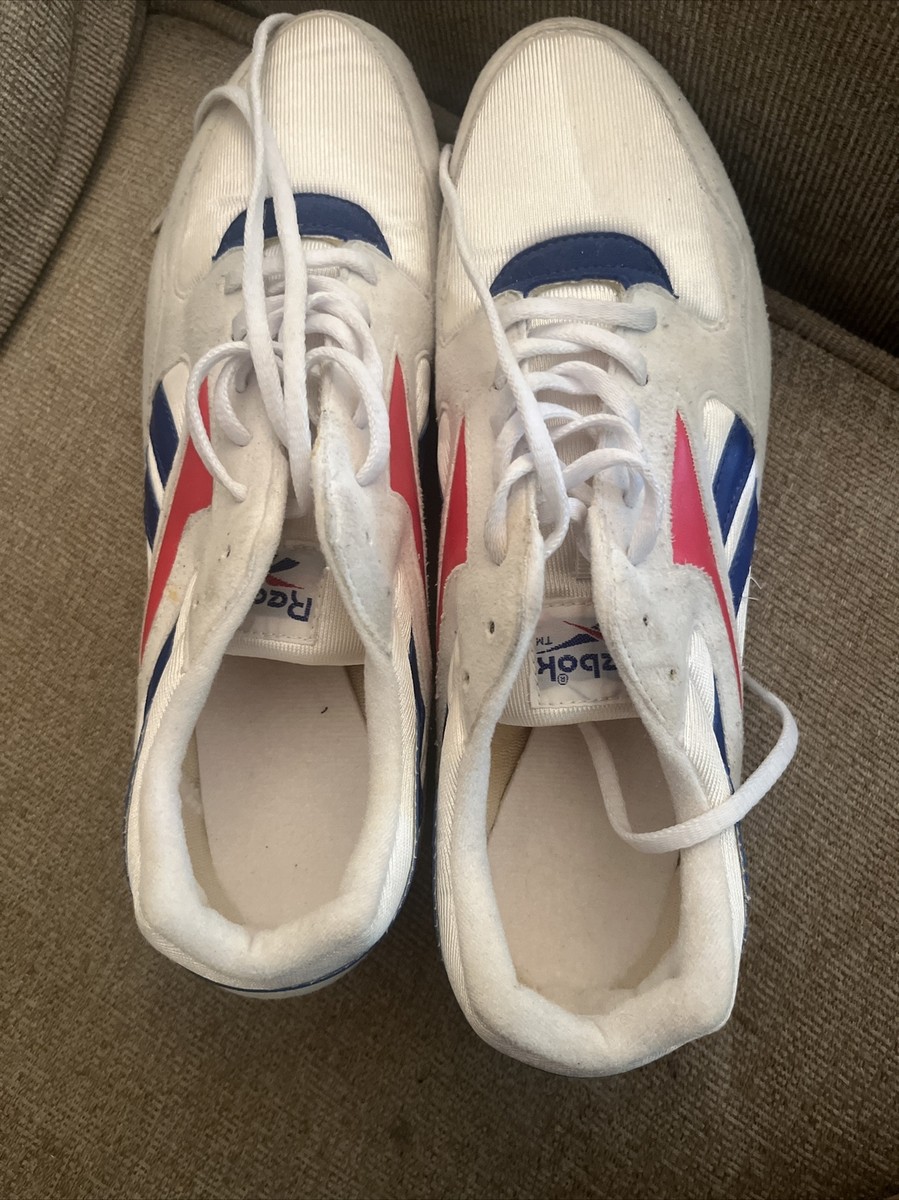 Vintage 80s 90's Reebok Track Spike Olympic Running Shoes Sz
