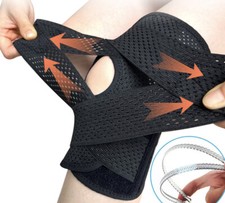 Sport Knee Brace Compression Sleeve Support Meniscus Joint Pain Arthritis Relief