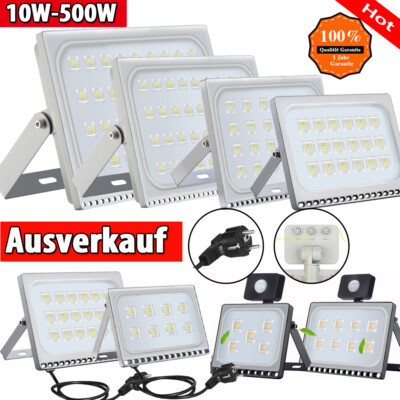 LED Strahler Außen Fluter 500W 300W 200W 100W 50W 30W 10W Scheinwerfer Flutlicht
