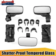 Side Mirror & Rear View Center Mirrors For Kawasaki Teryx KRX1000 Mule 600/3000