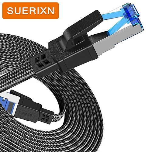 40Gbps Patch Cord Copper Lan Cord RJ45 Weatherproof 2000MH Ethernet Cable CAT8 - Picture 7 of 13