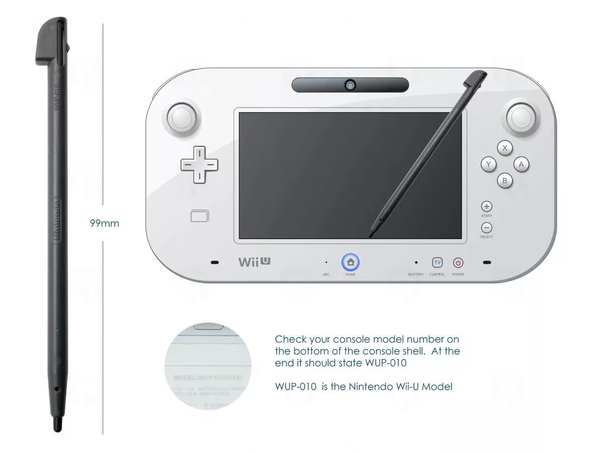 Nintendo Wii U White Gamepad (w/ LCD Touchscreen) - Bulk Packaging