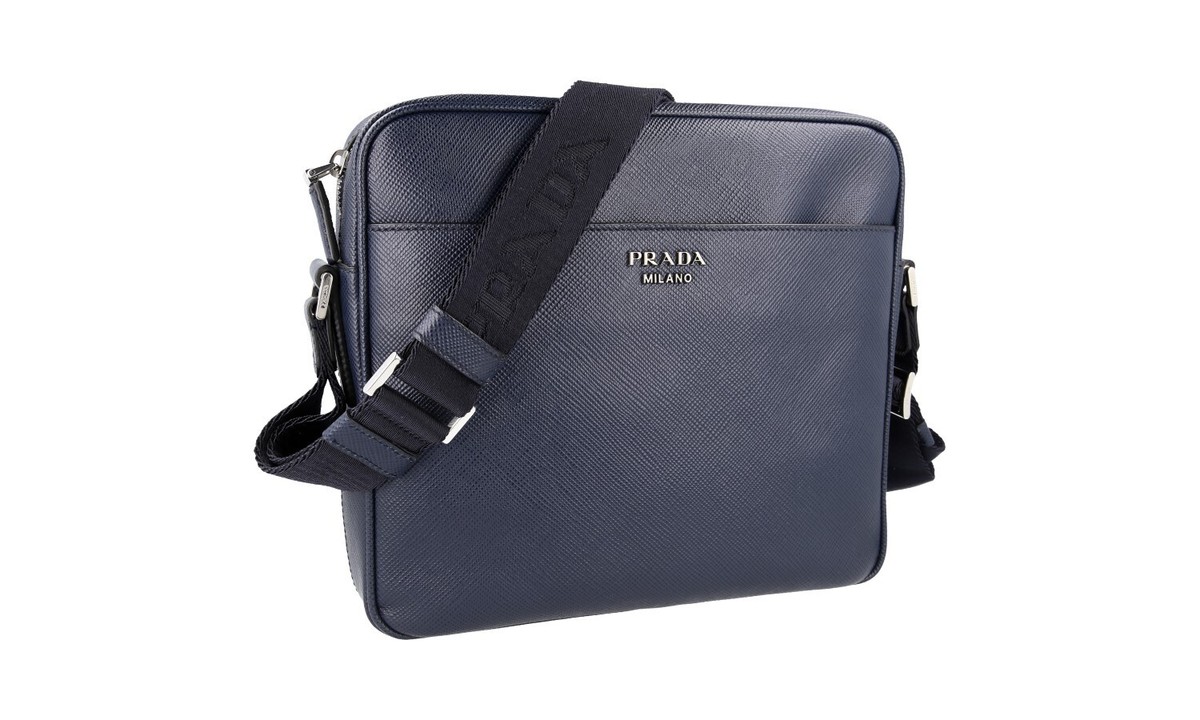 【PRADA】SAFFIANO CROSSBODY BAG PRADA Saffiano Leather Crossbody Messenger-Bag - Model