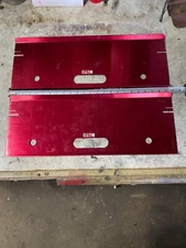 PRC Red Andodized Toe Plates for Front End Alignment 23 3/4" x 8 3/4"