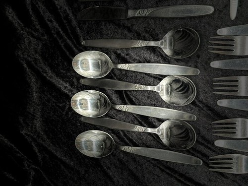 Original Nirosta Besteckset 25-teilig mit Ziermuster Edelstahl - 第 8/24 張圖片