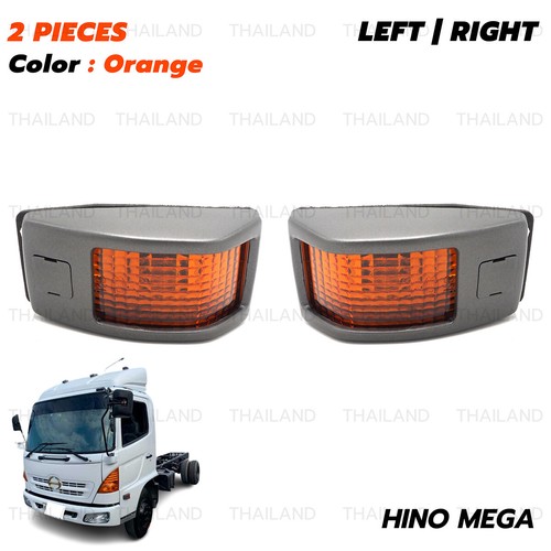 Pair Signal Lamp Door Fits Hino Mega Ranger 500 Mega 700 Profia 2001 - 2017 - Picture 3 of 10