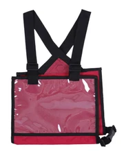 QHP cross country number bib/holder - red QHP