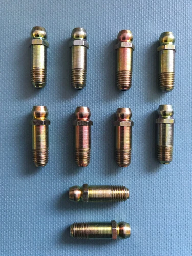 Extra Long Straight Grease Nipple Fitting 1/4" x 28 SAE LT, 15/16" (23mm) long