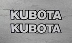 2x KUBOTA TRACTOR size 9.75" decal stickers diesel, 4x4, Loader, Excavator, Skid