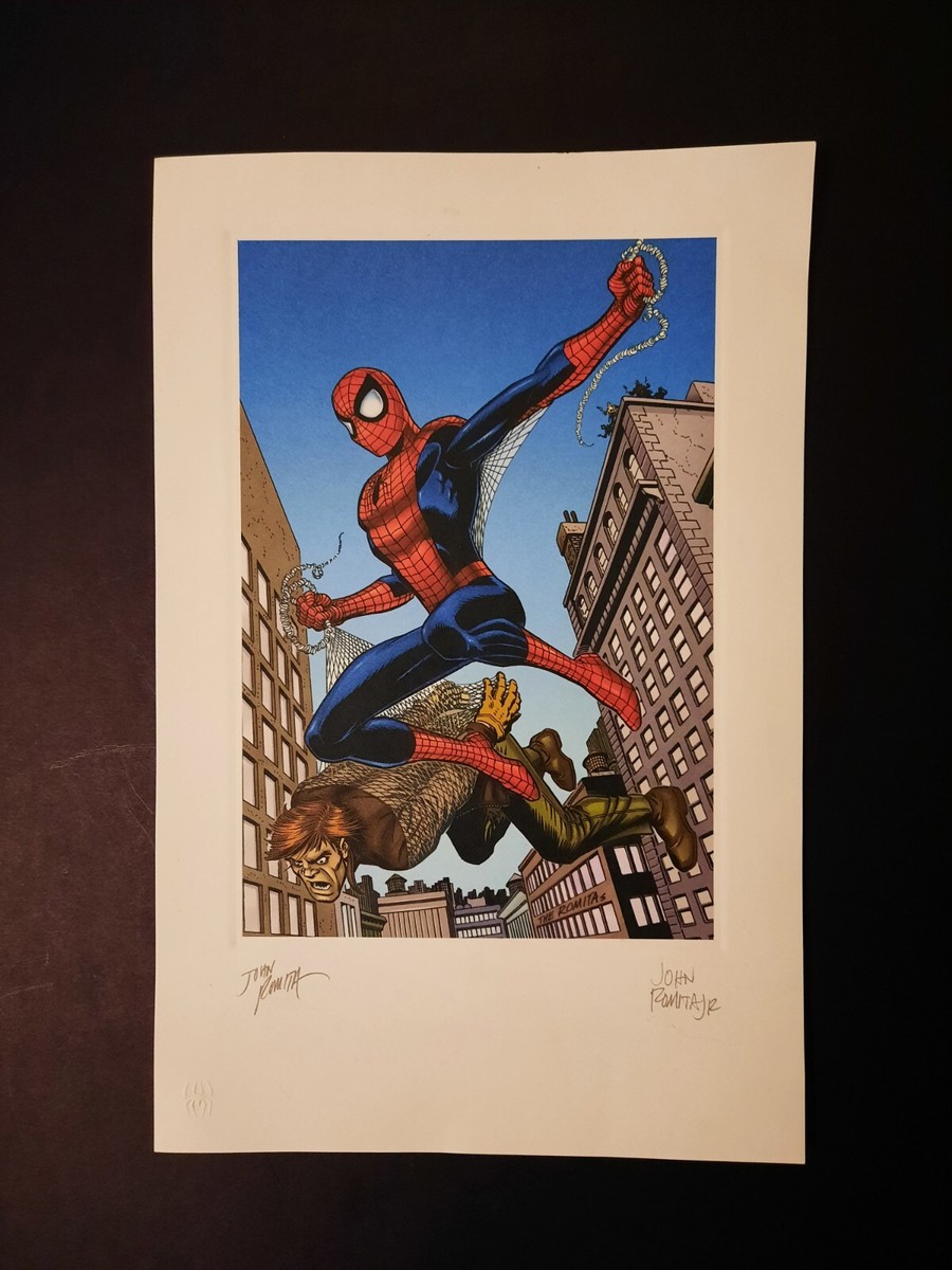 ジョン・ロミータ・Jr氏 直筆サイン Spider-Man CGC9.8 SPIDERMAN LITHOGRAPH SIGNED BY JOHN ROMITA AND JOHN ROMITA