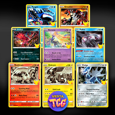 Pokémon Celebrations Legendary Pokemon Card Set  Holo  Near Mint