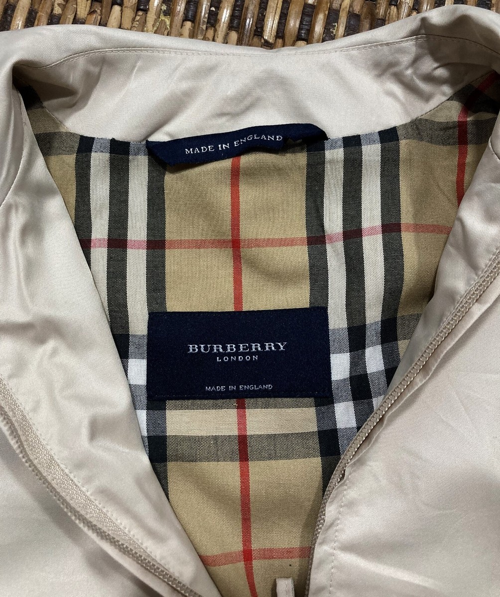 Burberry London Vintage Harrington Jacket Made in England