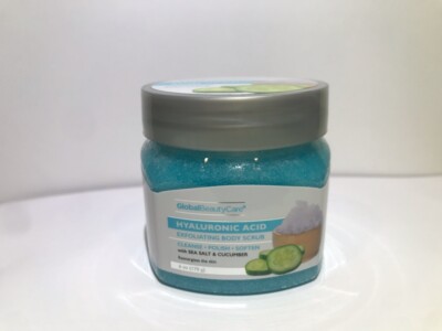 Global Beauty Care Hyaluronic Acid Exfoliating Body Scrub, 6 Oz ( 170g )