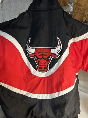 chicago bulls apex one jacket xl NOS Mint Condition Fire Vintage Jacket Rare !!!