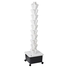 10 Layer 50Pot Vertical Hydroponic Garden Tower System Aeroponics Home Grow Kit 