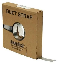 Diversitech 710-001 Galvanized duct strap  100 ft roll x 1 inch 26 Gauge  USA