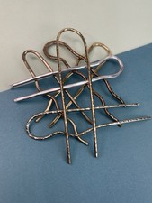 Hair Pins, French Pins, Handmade Lot Of 6 Varuious Metals