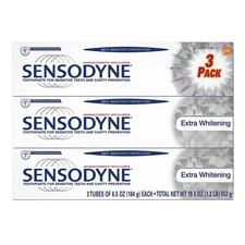 Toothpaste for Sensitive Teeth and Cavity Prevention, Maximum Strength Extra ...