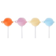 4pcs Round Silicone Lollipop Molds DIY Candy Chocolate Bakeware Mould Reusable