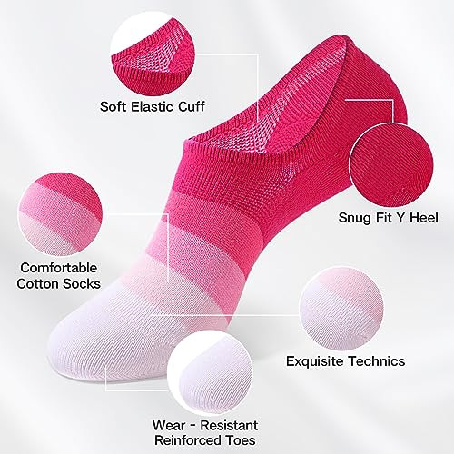 No Show Socks Womens and Men Low Cut Ankle Short Small I_6 Pairs(6 Colors) - Picture 3 of 7