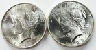 *1923 P MINT PEACE DOLLAR LOT* *BU* *2 COINS* NR #P2925