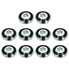 10 Pcs 2W 8 Ohm Small Speakers Metal Shell Round Internal Micro Magnet Speaker