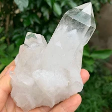 397G Natural Clear White Quartz Crystal Cluster Rough Healing Specimen