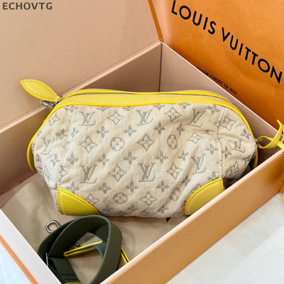 Louis Vuitton Limited Denim Monogram  Handbag Crossbody Women