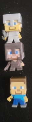  Minecraft Mini Figures Collectibles Great Condition & Mixed  of 3
