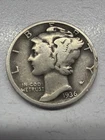 1936 MERCURY SILVER DIME ACTUAL Coin Get Today/Save/Fill Your Collection Good