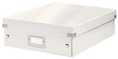 Leitz Organiser Box, Click and Store Range 60580001 - Medium, White Medium White