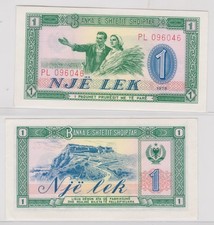1 Lek Banknote Albanien Banka e Shqiptar 1976 UNC (153347)