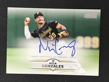 2025 Stadium Club #SCBA-NGO Nick Gonzales Base Autographs Pittsburgh Pirates