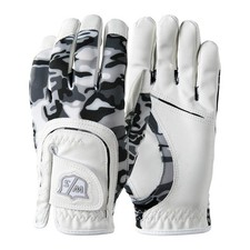 Wilson Staff Junior Fit All Camo Golf Glove One Size, Black/White
