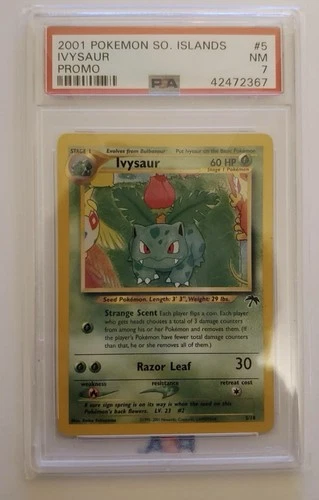 2001 POKEMON SOUTHERN ISLANDS PROMO #5 IVYSAUR PSA 7