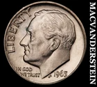 1963-D Silver Roosevelt Dime-Choice Gem BU Lustrous No Reserve #i2874
